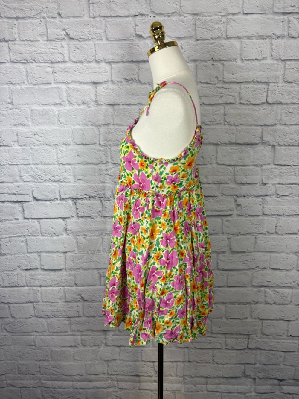 Patrons of Peace Mini Dress Sundress Floral size XS - Picture 4 of 7